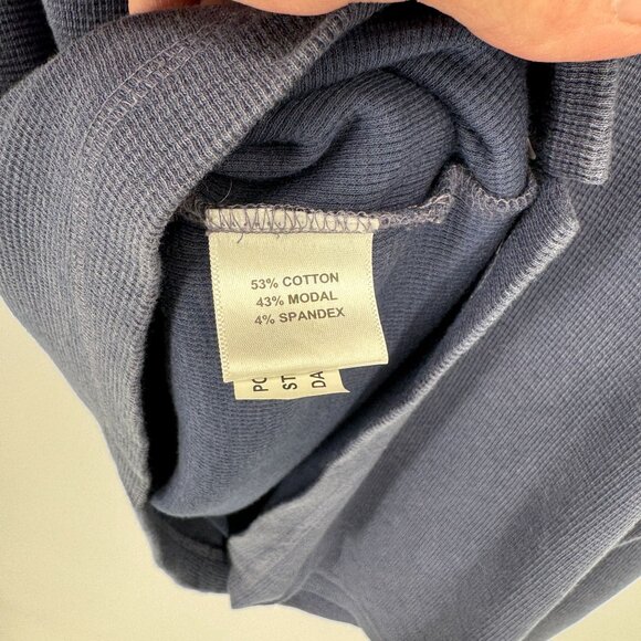 Peter Millar Crown Comfort 1/4 Zip Pullover Sweater Mens L Blue Cotton Modal - Picture 7 of 7